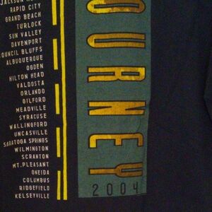 Black Tee with Yellow Journey 2004 Concert.
